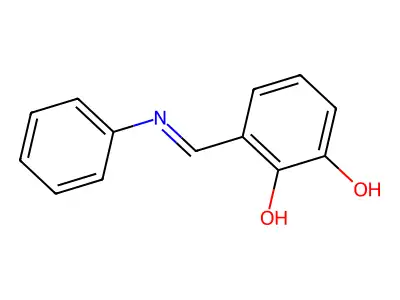 1,2-Benzenediol, 3-[(phenylimino)methyl]- structure
