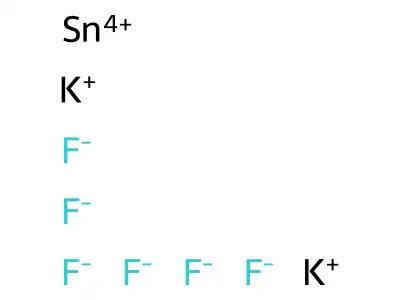 Potassium hexafluorostannate structure