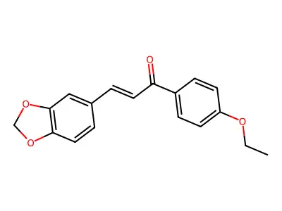 3-(1,3-Benzodioxol-5-yl)-1-(4-ethoxyphenyl)prop-2-en-1-one structure