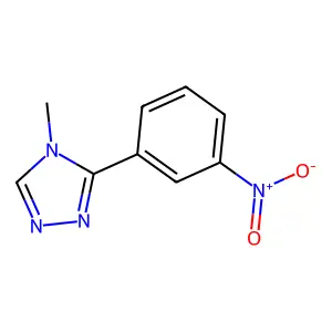 4-methyl-3-(3-nitrophenyl)-4H-1,2,4-triazole structure