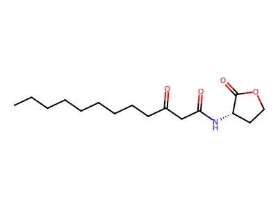 3-oxo-N-(tetrahydro-2-oxo-3-furanyl)dodecanamide structure