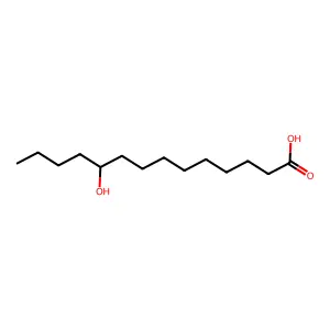 10-羟基十四酸 structure