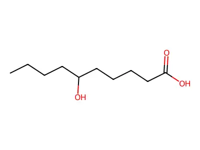 Decanoic acid, 6-hydroxy- structure