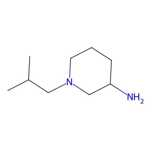 1-(2-Methylpropyl)piperidin-3-amine structure