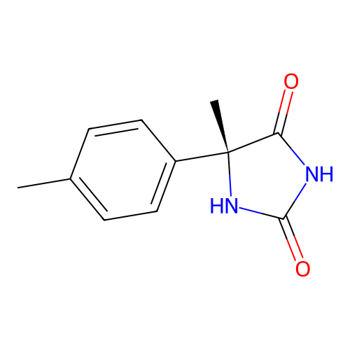 (5R)-5-methyl-5-(4-methylphenyl)imidazolidine-2,4-dione structure