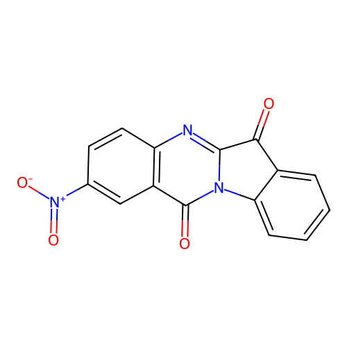 2-Nitroindolo[2,1-b]quinazoline-6,12-dione structure