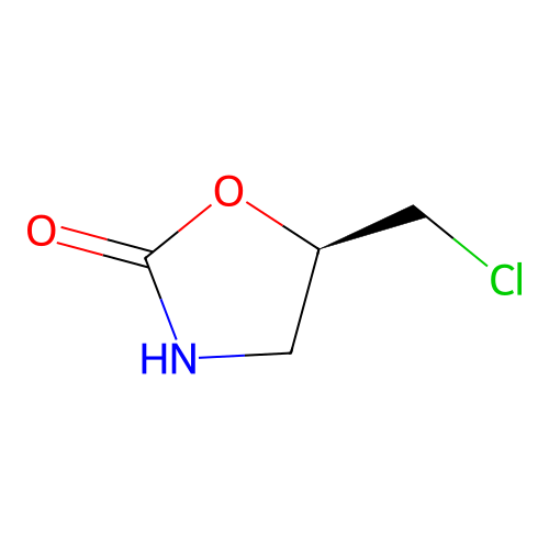 (5R)-5-(chloromethyl)-1,3-oxazolidin-2-one structure