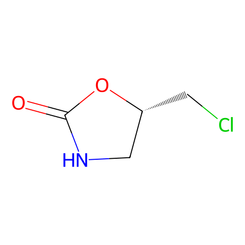 (5S)-5-(Chloromethyl)-1,3-oxazolidin-2-one structure