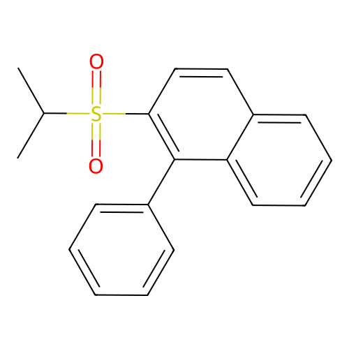 1-Phenyl-2-propan-2-ylsulfonylnaphthalene structure