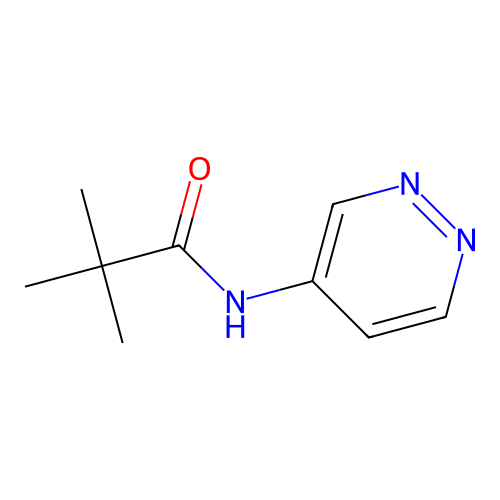Propanamide, 2,2-dimethyl-N-4-pyridazinyl- structure