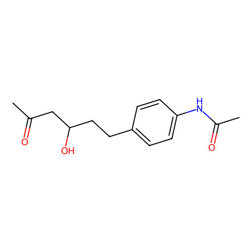 Acetamide, N-[4-(3-hydroxy-5-oxohexyl)phenyl]- structure