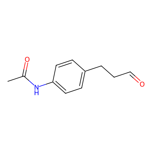 3-(4-Acetamidophenyl)propanal structure