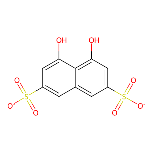 4,5-Dihydroxynaphthalene-2,7-disulfonate structure