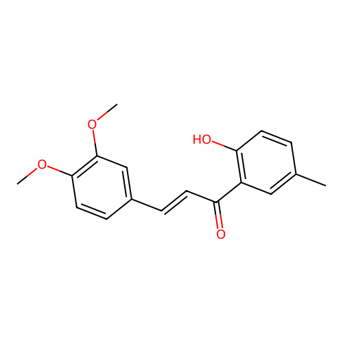 3,4-Dimethoxy-2'-hydroxy-5'-methylchalcone structure