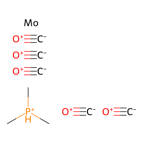 Molybdenum, pentacarbonyl(trimethylphosphine)- structure
