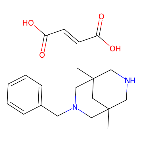 3-benzyl-1,5-dimethyl-3,7-diazabicyclo[3.3.1]nonane;(E)-but-2-enedioic acid structure