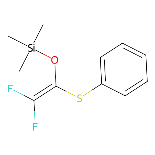 Silane, [[2,2-difluoro-1-(phenylthio)ethenyl]oxy]trimethyl- structure
