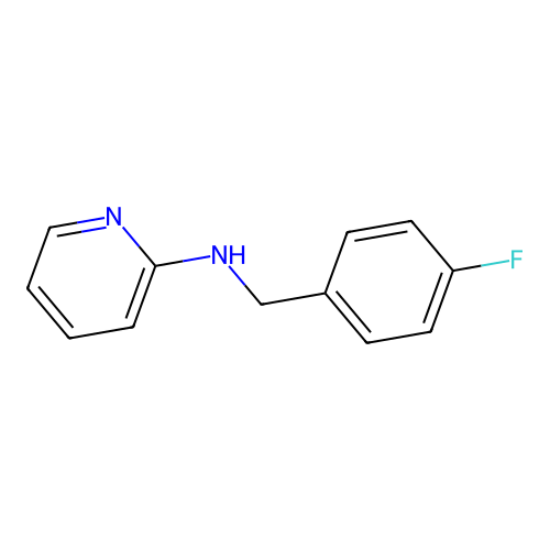 N-[(4-fluorophenyl)methyl]pyridin-2-amine structure