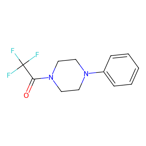 2,2,2-Trifluoro-1-(4-phenylpiperazin-1-yl)ethanone structure