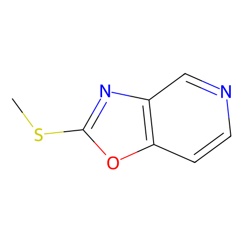 2-(Methylsulfanyl)-(1,3)oxazolo(4,5-c)pyridine structure