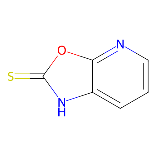 Oxazolo(5,4-b)pyridine-2(1H)-thione structure