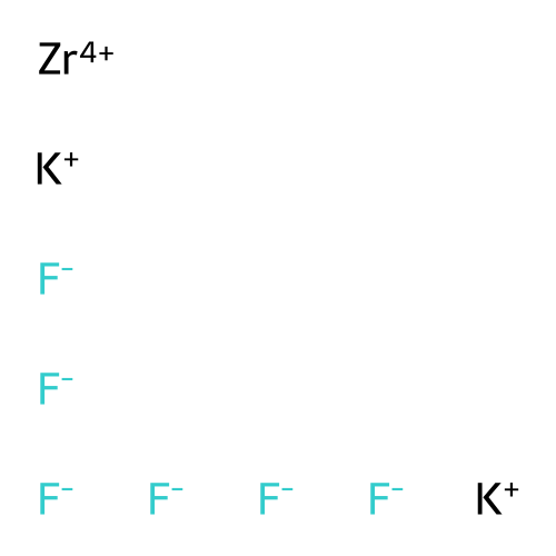氟锆酸钾 structure