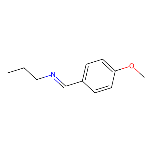 p-Methoxybenzylidene-propyl-amine structure
