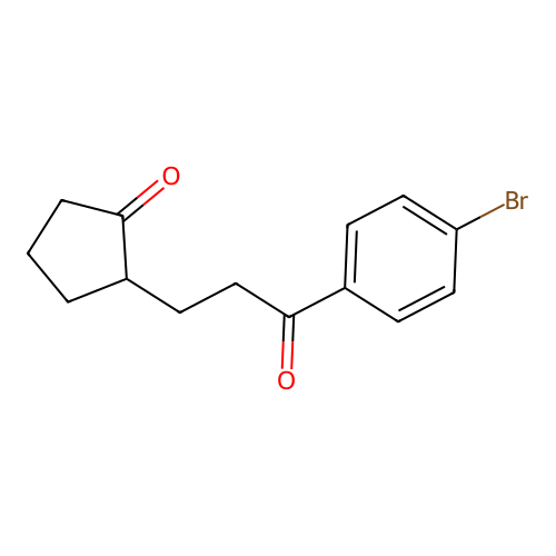2-(3-(4-Bromophenyl)-3-oxopropyl)cyclopentanone structure