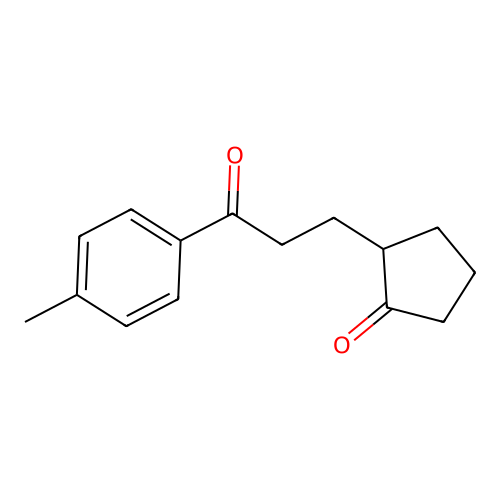 2-[3-(4-Methylphenyl)-3-oxopropyl]cyclopentanone structure