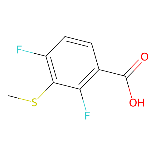 2,4-Difluoro-3-(methylthio)benzoic acid structure