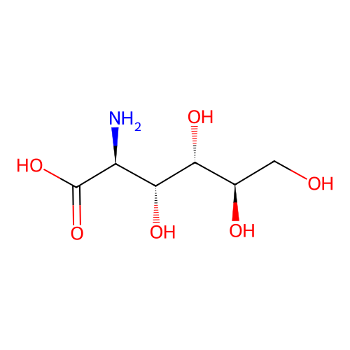 2-amino-2-deoxy-D-mannonic acid structure