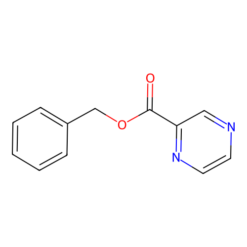 Benzyl pyrazine-2-carboxylate structure