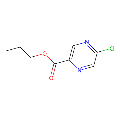 Propyl 5-chloropyrazine-2-carboxylate structure