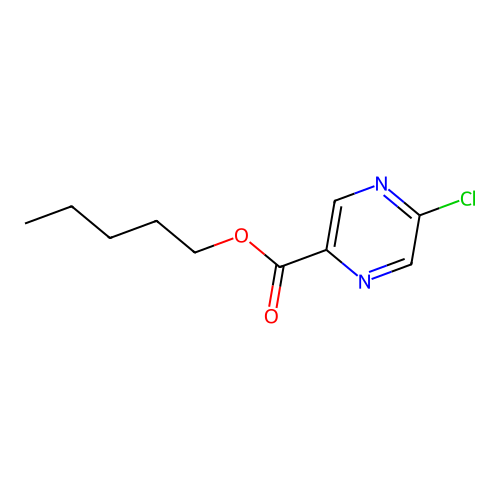 Pentyl 5-chloropyrazine-2-carboxylate structure