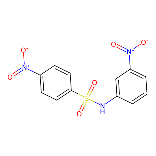 4-nitro-N-(3-nitrophenyl)benzenesulfonamide structure