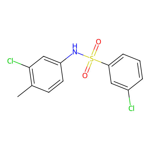 3-chloro-N-(3-chloro-4-methylphenyl)benzenesulfonamide structure