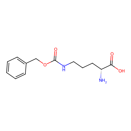 (R)-2-Amino-5-(((benzyloxy)carbonyl)amino)pentanoic acid structure