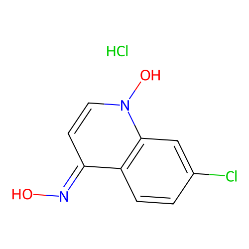 7-Chloro-4-hydroxyaminoquinoline 1-oxide hydrochloride structure