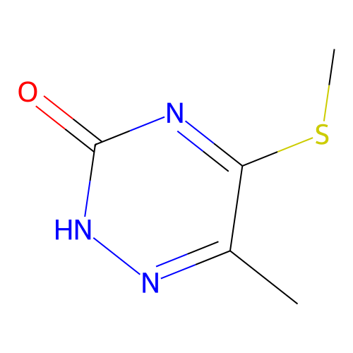 6-methyl-5-methylsulfanyl-2H-1,2,4-triazin-3-one structure