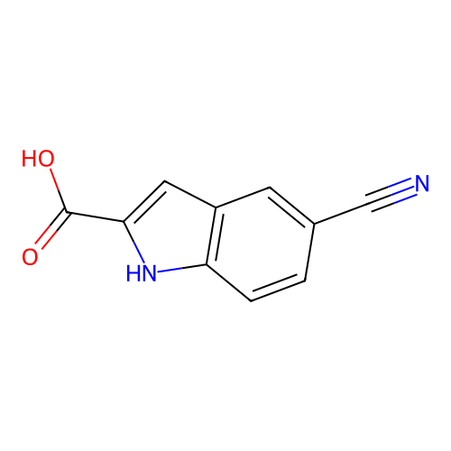 5-cyano-1H-indole-2-carboxylic Acid structure