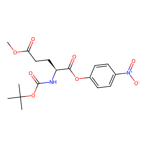 Boc-glu(ome)-onp structure