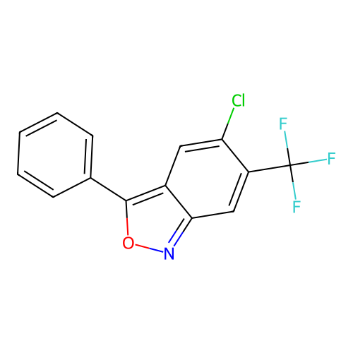 5-Chloro-3-phenyl-6-(trifluoromethyl)-2,1-benzoxazole structure