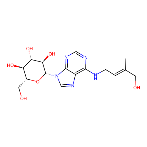 trans-Zeatin glucoside structure