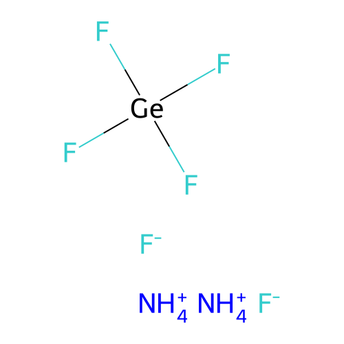 Ammonium hexafluorogermanate(4) structure