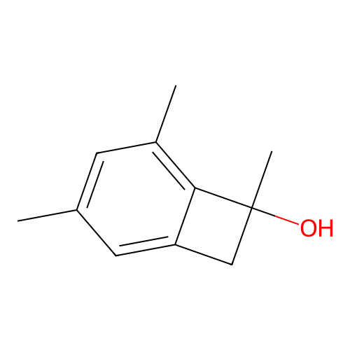3,5,7-Trimethylbicyclo[4.2.0]octa-1,3,5-trien-7-ol structure