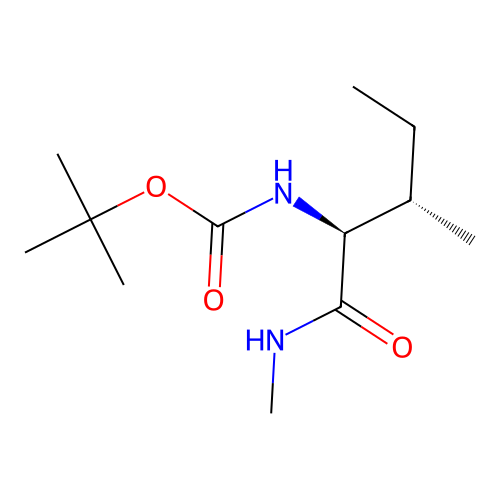 Tert-butyl ((2S,3S)-3-methyl-1-(methylamino)-1-oxopentan-2-YL)carbamate structure