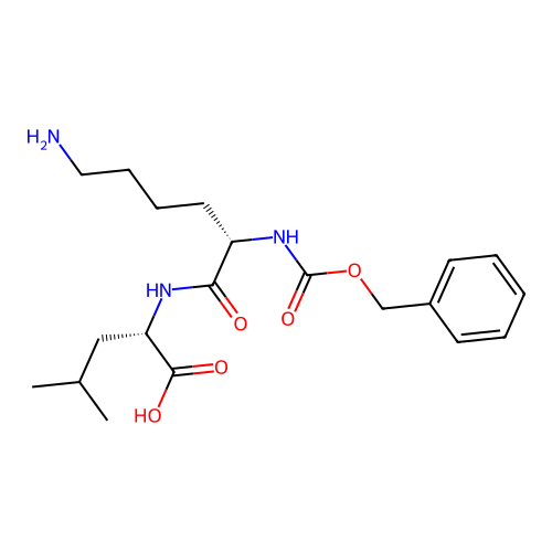 Z-Lys-Leu-OH structure