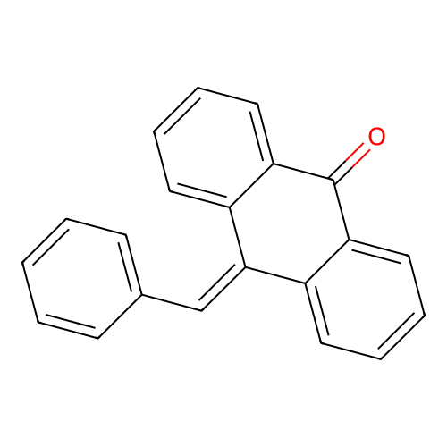 10-Benzylideneanthracen-9(10h)-one structure