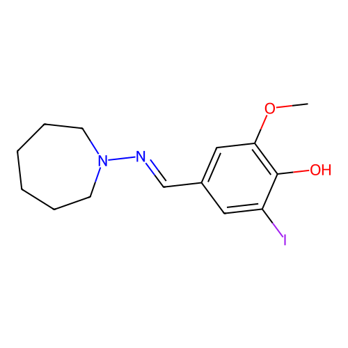 4-(Azepan-1-yliminomethyl)-2-iodo-6-methoxyphenol structure