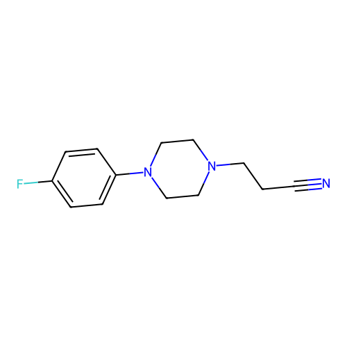 3-[4-(4-Fluorophenyl)piperazin-1-yl]propanenitrile structure